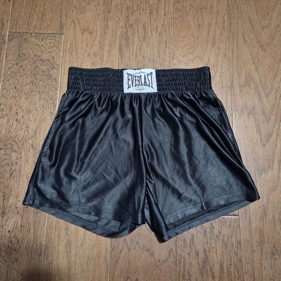 Everlast Other - Everlast Boxing Trunks Shorts Black Satin Size Medium 100% Polyester